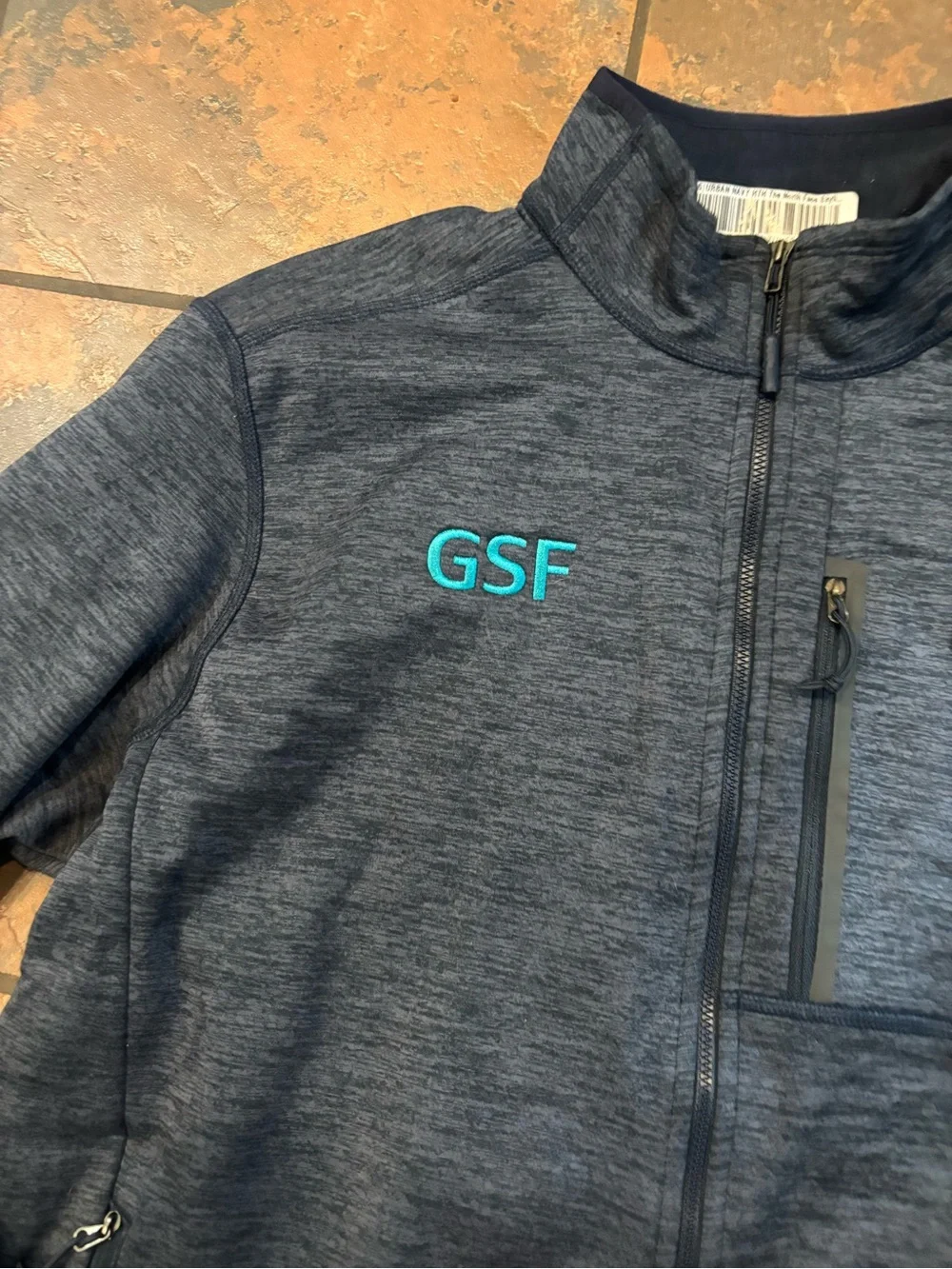 🔴The North Face Men's Heathered Charcoal Full-Zip Jacket